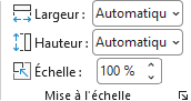 Mise en &eacute;chelle