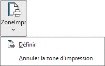 Zone d'impression