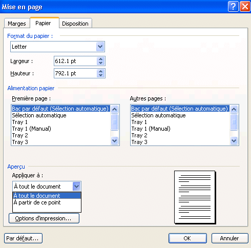 word 2003:fichier-papier