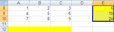 Excel 2007 : Plusieurs somme automatique en même temps
