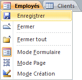 Access 2010 - Exemple de menu contextuel