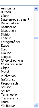 Word 2003 - Personalisation des propriétés du document Word