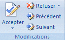 Word 2007:Révision-Modifications
