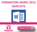 Vodeclic - formation Word 2013